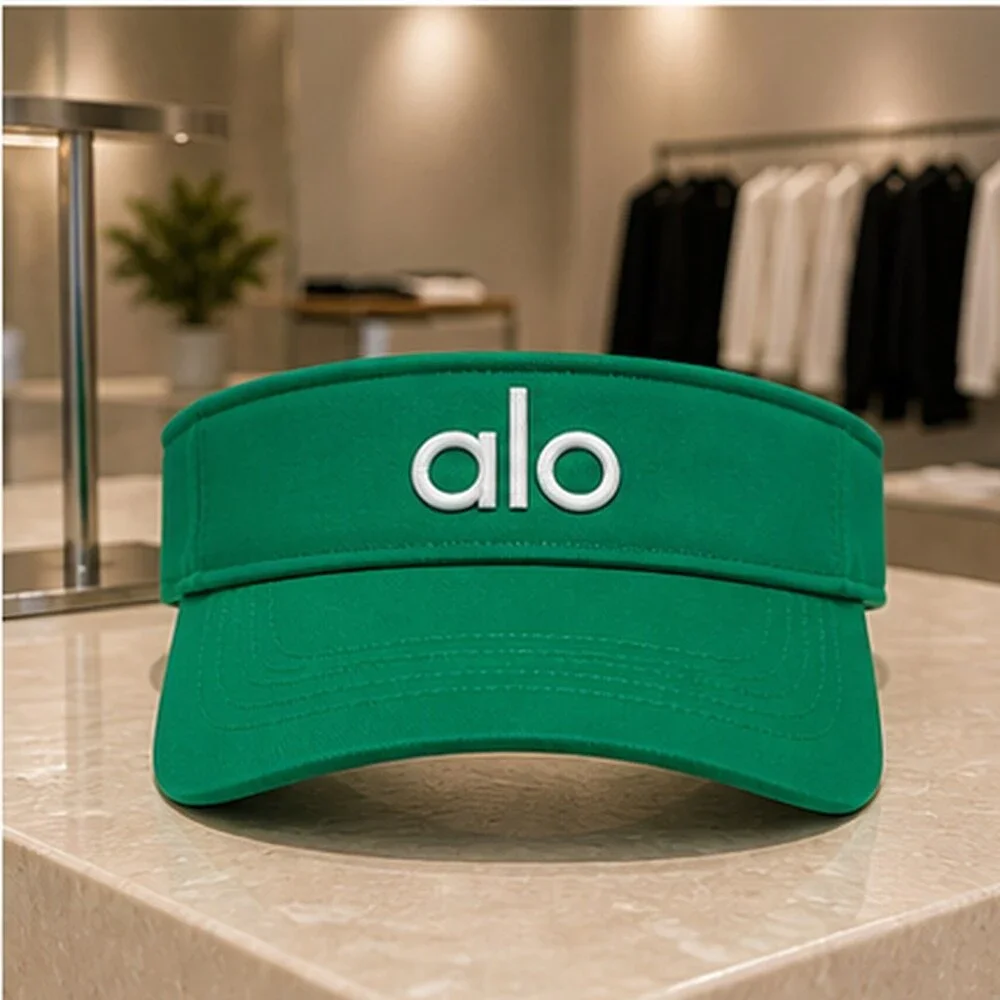 ALO Yoga Green Summer Baseball Cap Hat Sporty